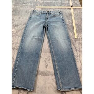 Silver Jeans Co. Mens Blue Denim Mid-Rise Straight Leg Jeans Size 34x32